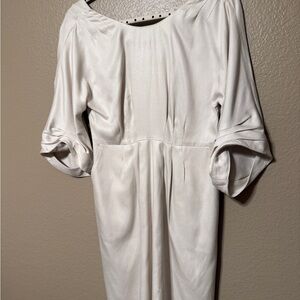 Shipley & Halmos Fitted Silk/Cotton Dress